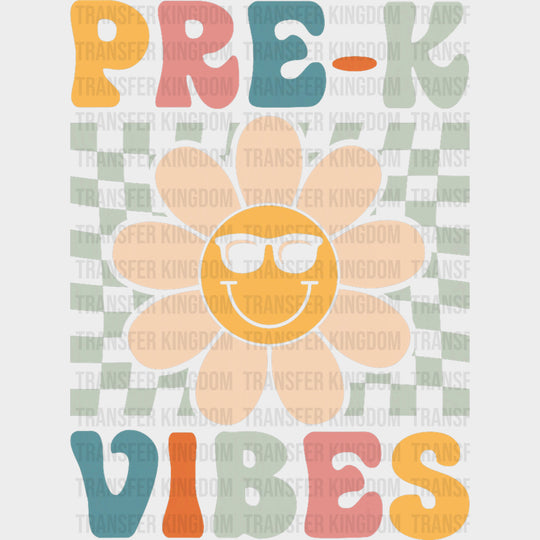 Pre-K Vibes Smiley Daisy - Pre-K DTF Transfers