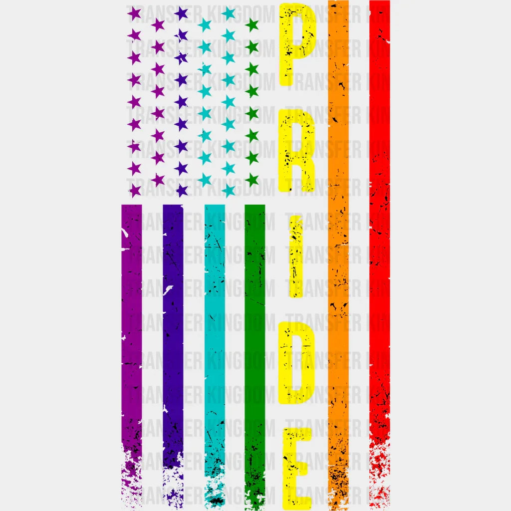Pride Rainbow Lgbt Flag - Lgbtq Pride Design Dtf Heat Transfer