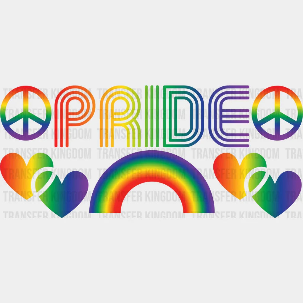 Pride Rainbow - Lgbtq Cup Wrap Uv Sticker Permanent Dtf Decal