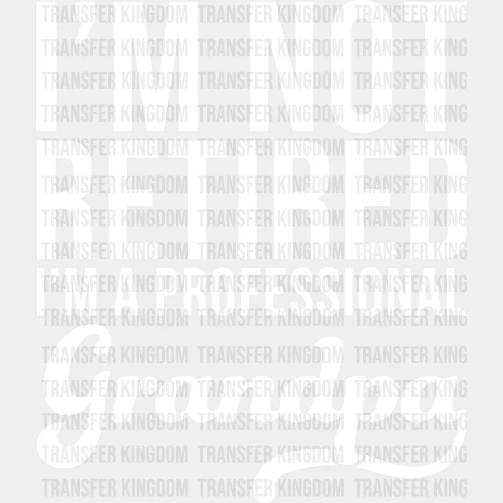 Professional Grandpa - Dtf Heat Transfer Unisex S & M (10’’) / Light Color Design See Imaging