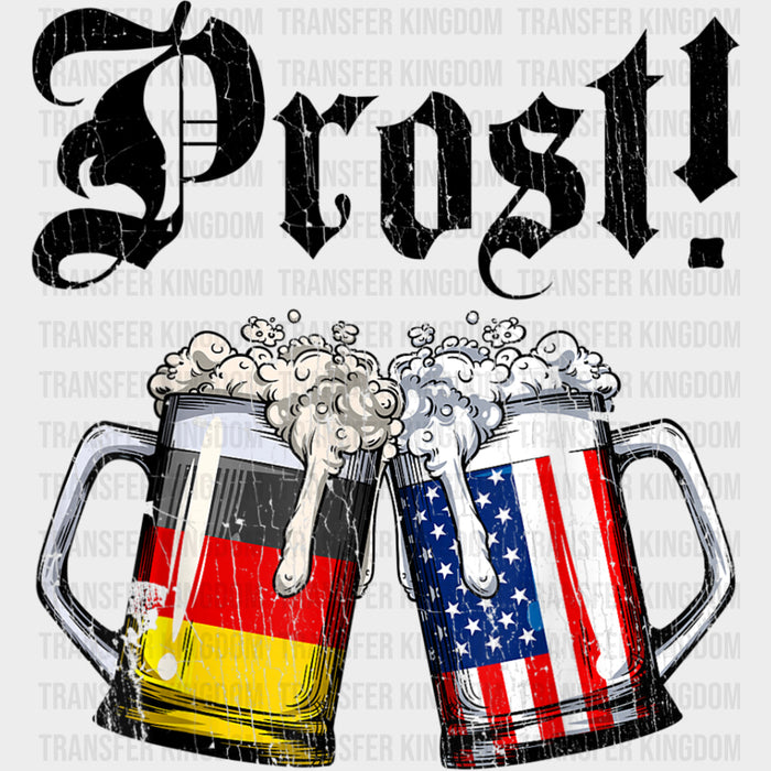 Prost, Germany & USA Flag - Oktoberfest DTF Transfers