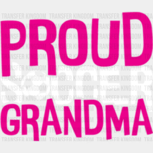 Proud Soccer Grandma - Dtf Heat Transfer Unisex S & M (10’’) / Light Color Design (See Imaging)