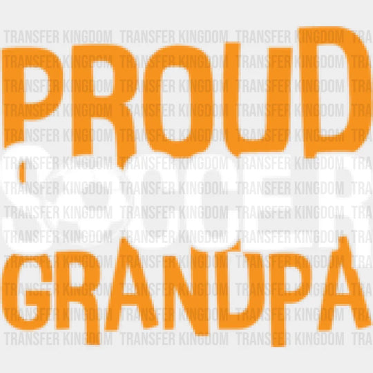Proud Soccer Grandpa - Dtf Heat Transfer Unisex S & M (10’’) / Light Color Design (See Imaging)