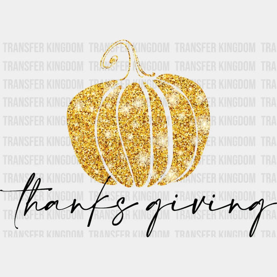 Pumpkin Thanksgiving Design - Dtf Heat Transfer