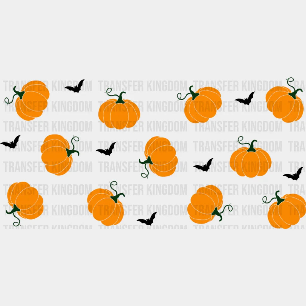 Pumpkin Uv Dtf Transfer Cup Wrap Sticker