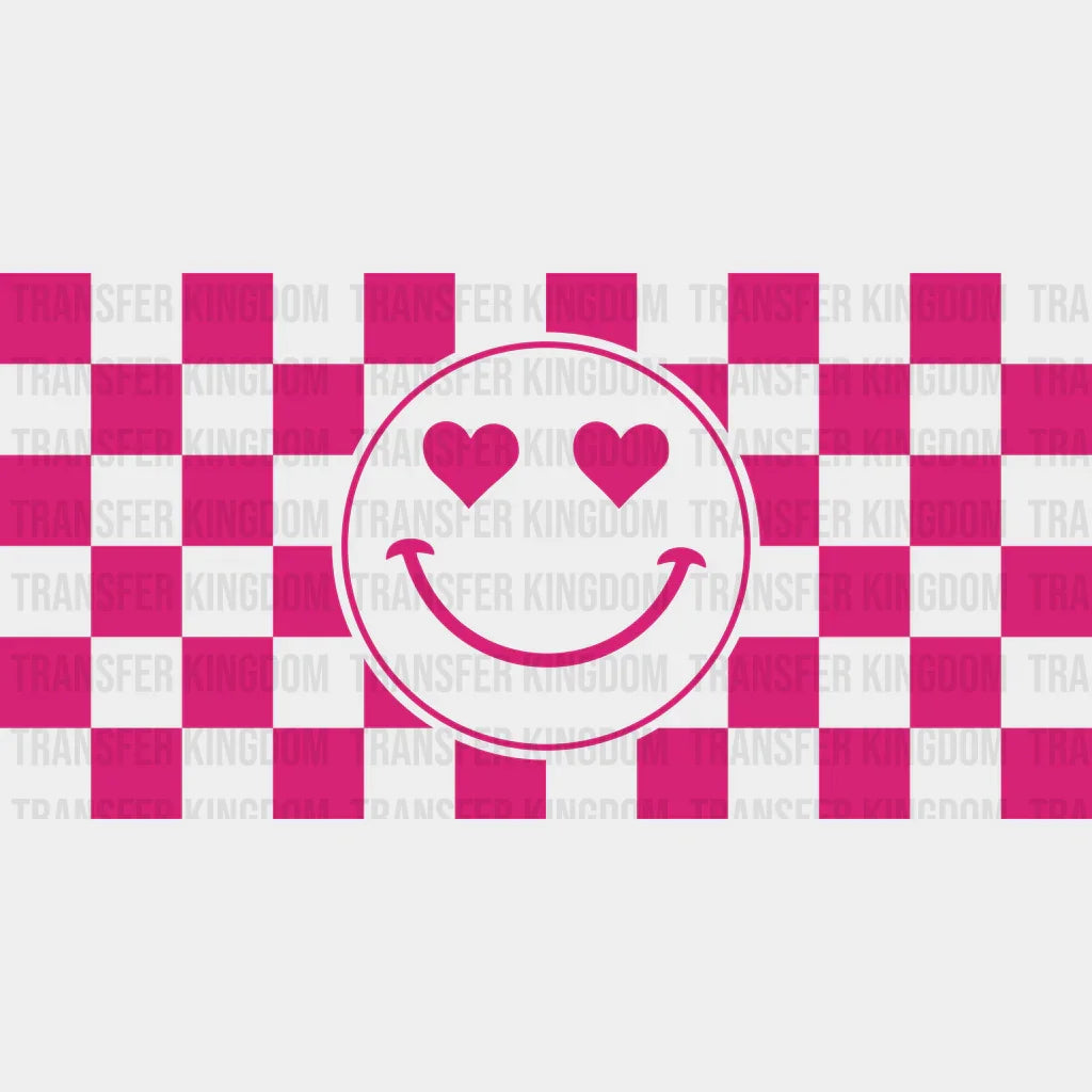 Purple Smiley Uv Dtf Transfer Cup Wrap Sticker