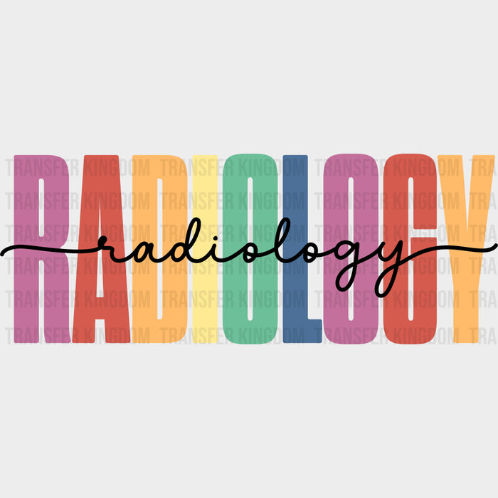 Radiology, Colorful - Radiology DTF Transfers