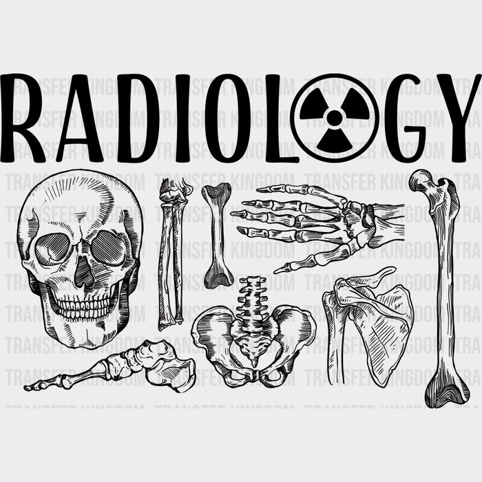 Radiology Skeleton - Radiology DTF Transfers