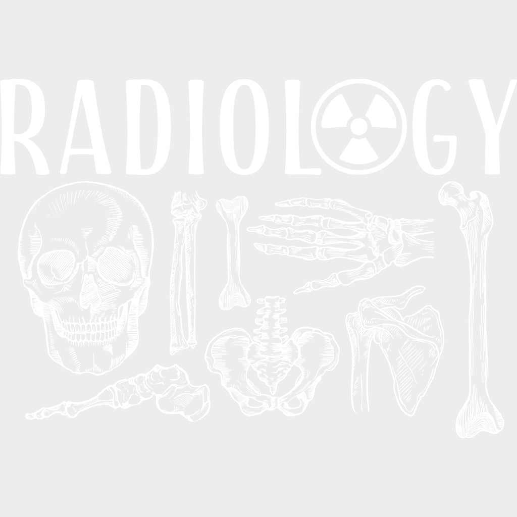Radiology Skeleton - Radiology DTF Transfers Adult Unisex - S & M (10’’) / Light Color Design (See Imaging)