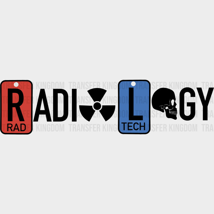 Radiology Tech B&W - Radiology DTF Transfers