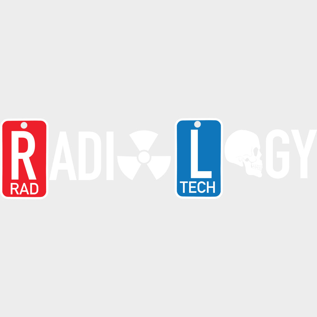 Radiology Tech B&W - Radiology DTF Transfers Adult Unisex - S & M (10’’) / Light Color Design (See Imaging)