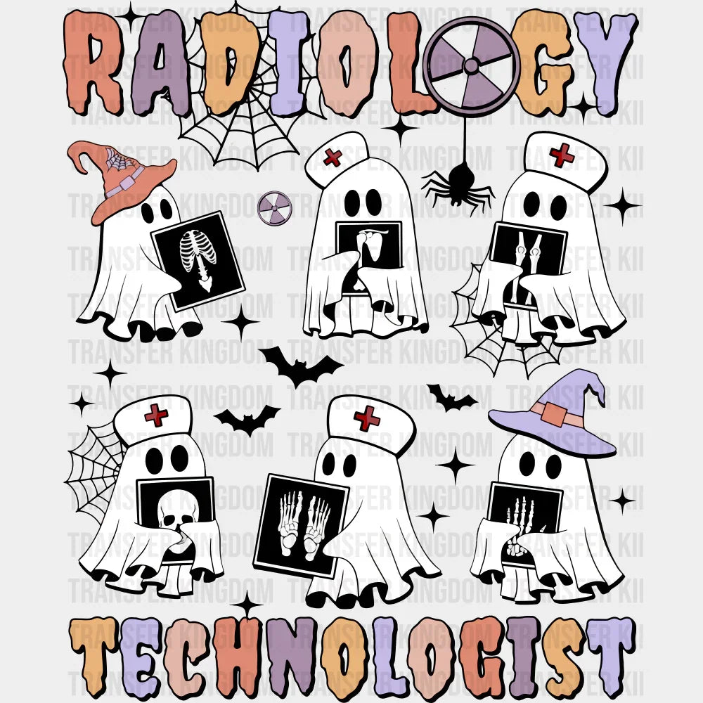 Radiology Technologist Halloween DTF Transfer Adult Unisex S & M (10’’) / Dark Color Design (See Imaging)