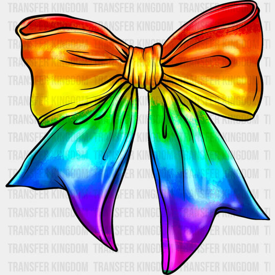 Rainbow Ribbon - LGBTQ + DTF Transfer