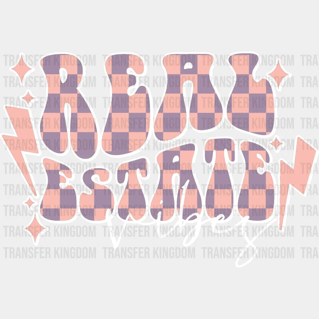 Real Estate Vibes - Realtor Iron On Dtf Transfer Unisex S & M (10’’) / Light Color Design See