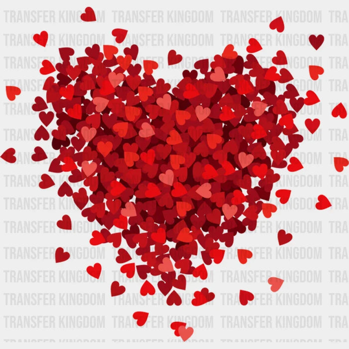 Red Little Hearts Valentines Design - DTF heat transfer