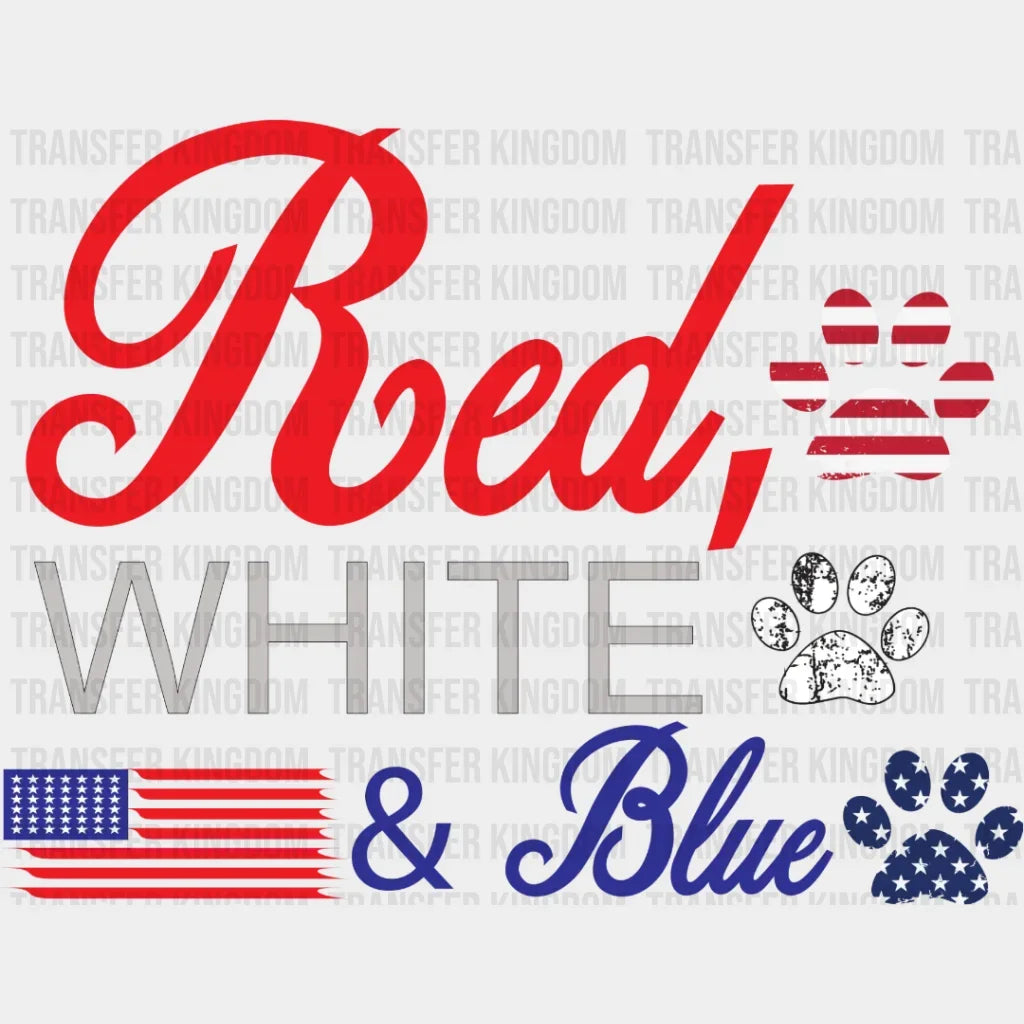 Red White And Blue Dtf Transfer