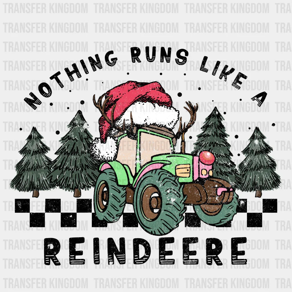 Reindeere Christmas Design Dtf Heat Transfer Unisex - S & M ( 10 ) / Dark Color See Imaging