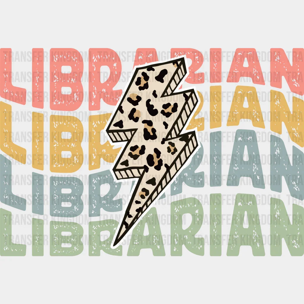 Retro Librarian Design - Dtf Heat Transfer