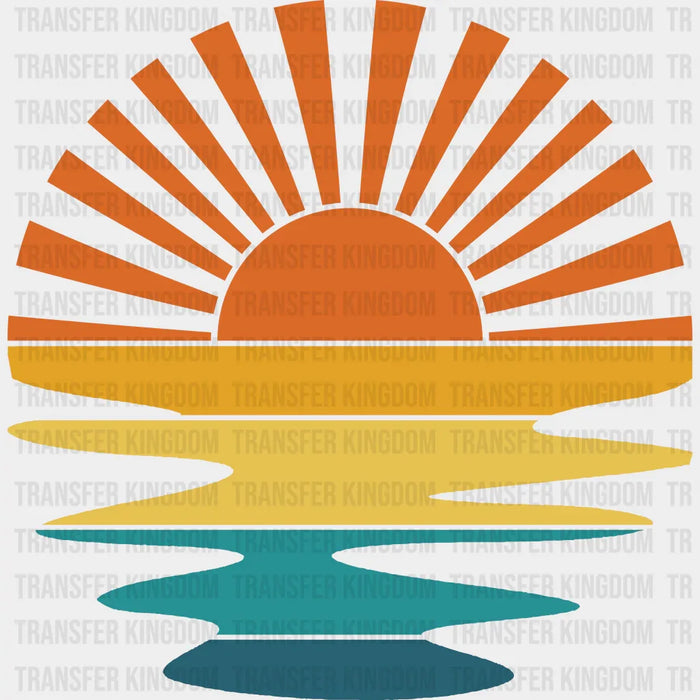Retro Sunrise - Summer DTF Transfer