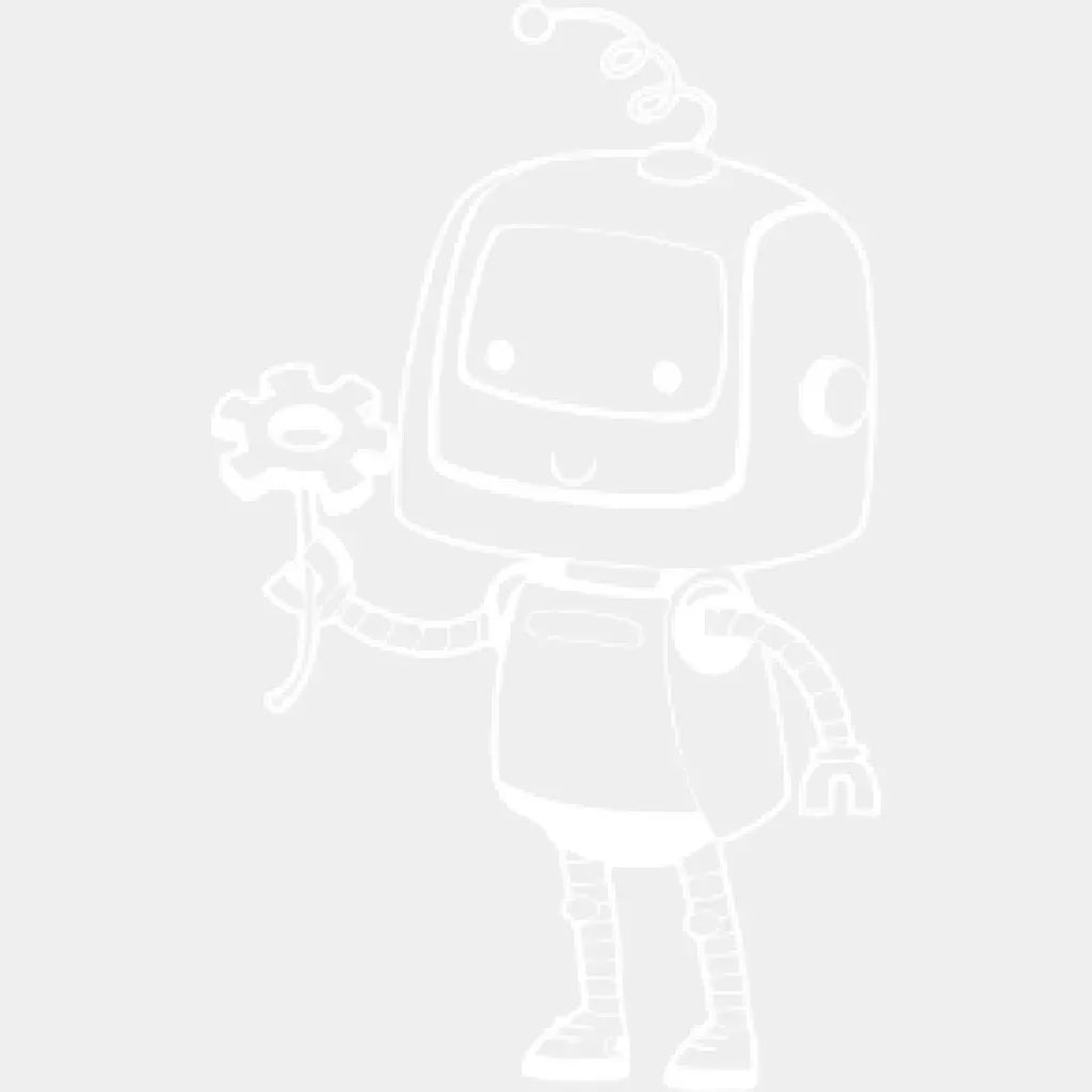 Robots In Love - Male Robot Matching Design Dtf Heat Transfer