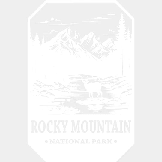 Rocky Mountain National Park Design - Parks Dtf Transfers Unisex S & M (10’) / Light Color See
