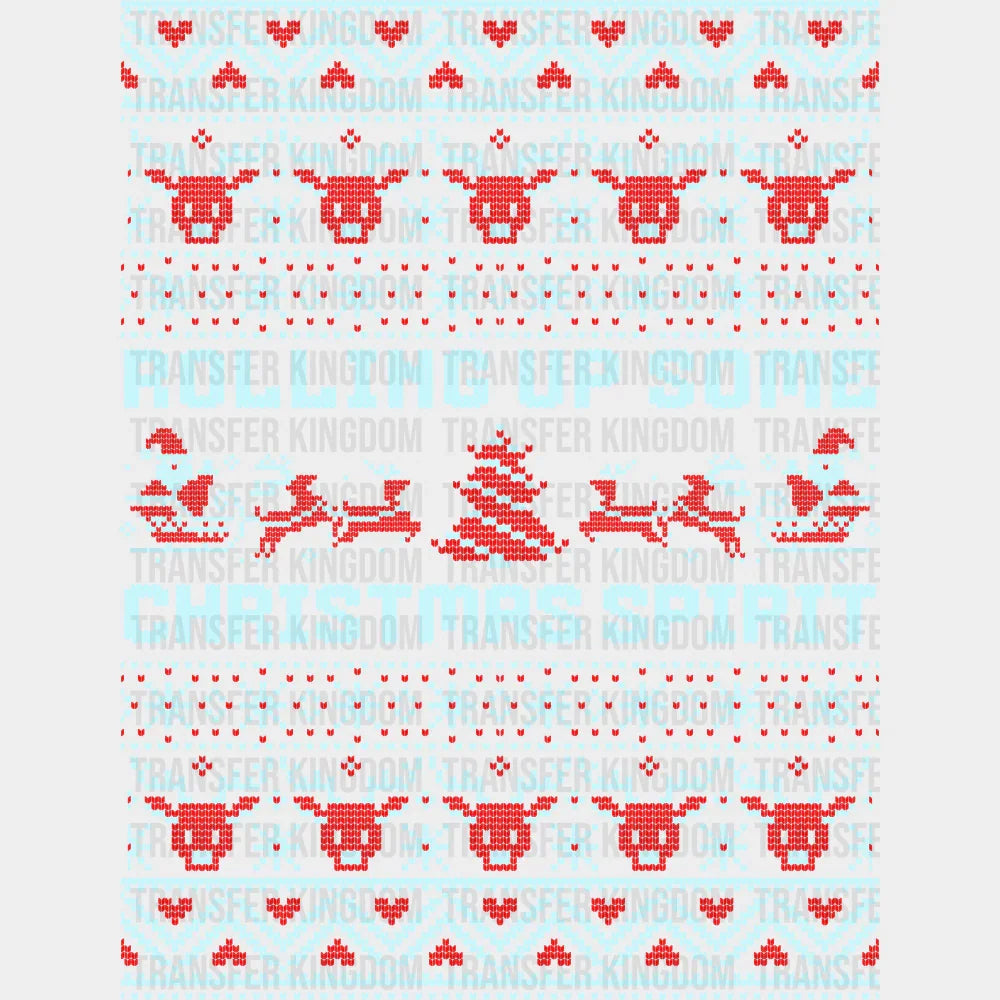Rolling Up Some Christmas Spirit - Christmas DTF Transfer
