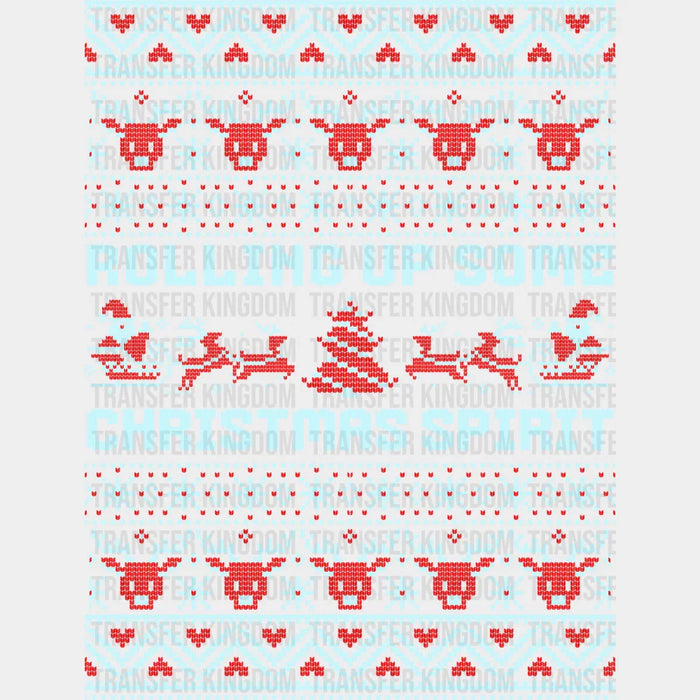 Rolling Up Some Christmas Spirit - Christmas DTF Transfer