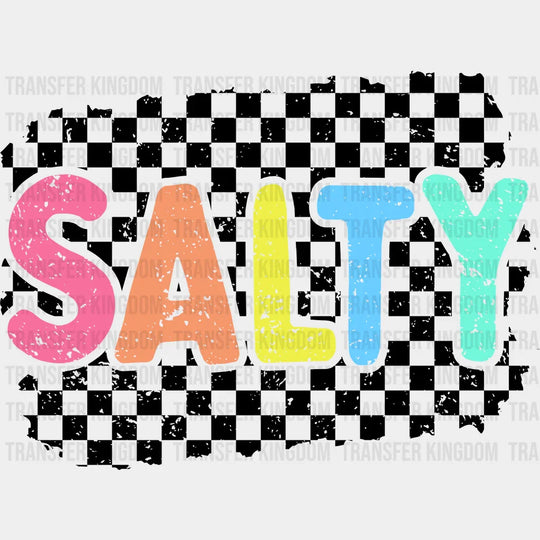 Salty Design - Summer Dtf Transfer Unisex S & M (10’) / Dark Color See Imaging