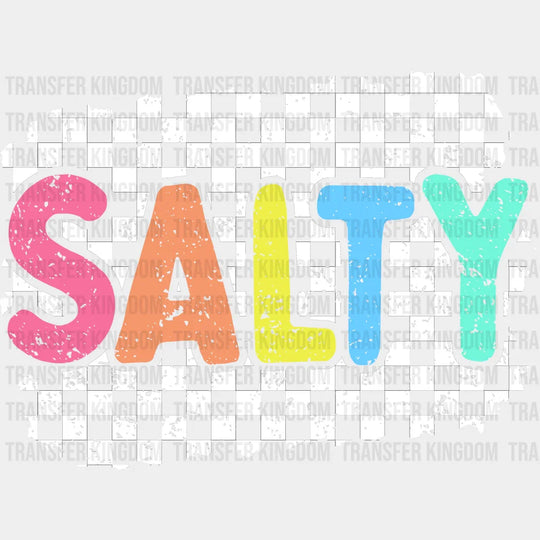 Salty Design - Summer Dtf Transfer Unisex S & M (10’) / Light Color See Imaging