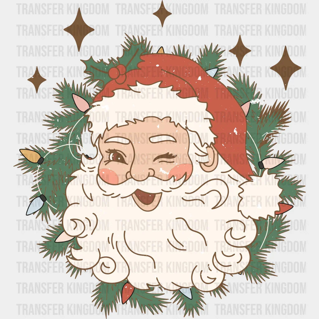Santa Christmas Design - Dtf Heat Transfer
