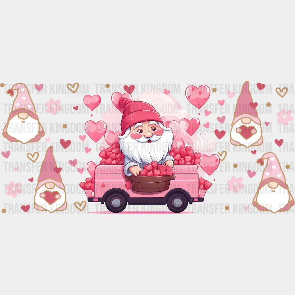 Santa Gnomes - Valentine’s Day Cup Wrap Uv Sticker Permanent Dtf Decal