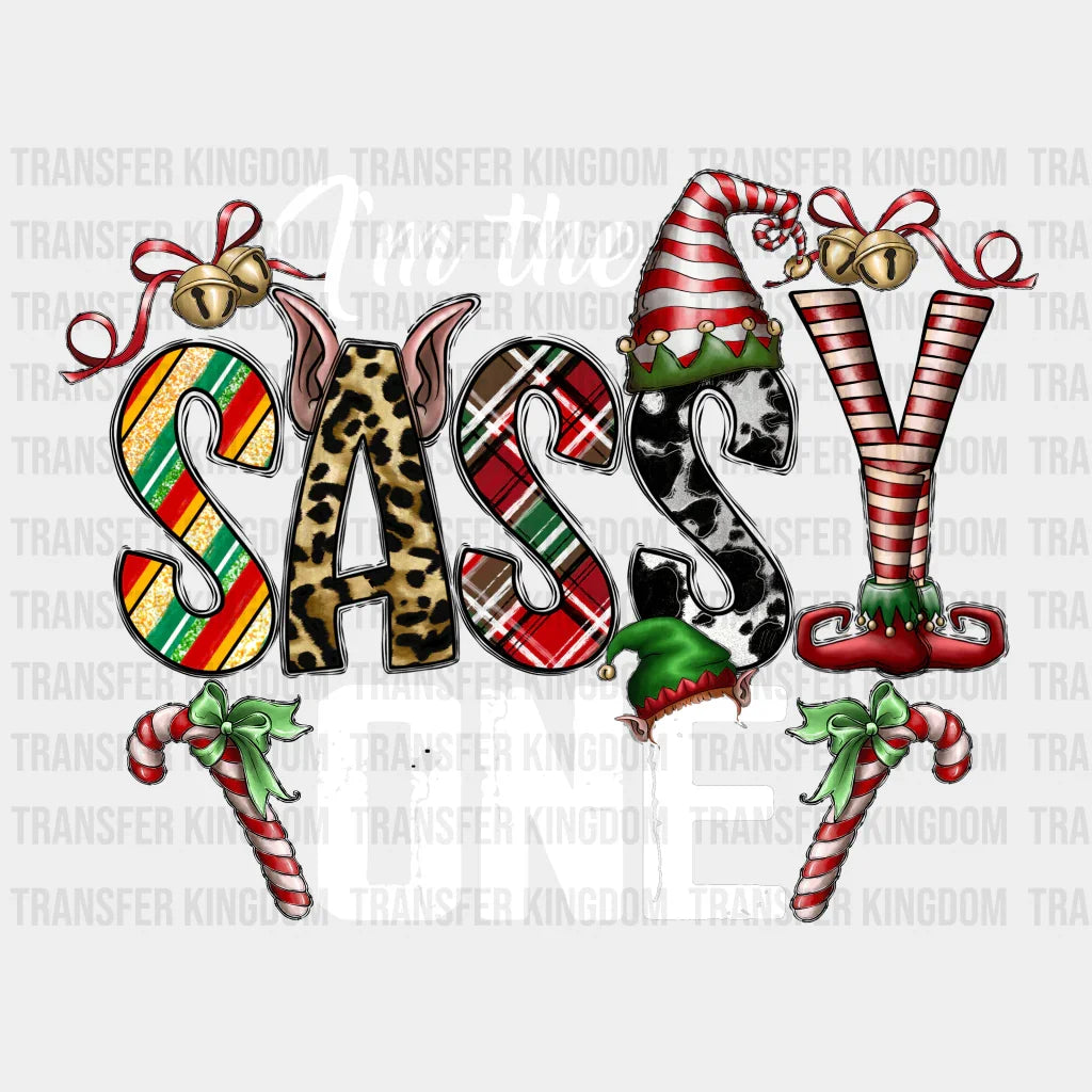 Sasy One Christmas Design - Dtf Heat Transfer Unisex S & M ( 10 ) / Light Color (See Imaging)