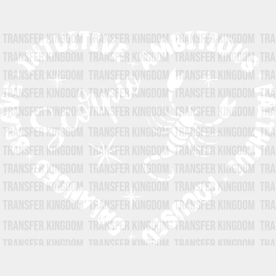 Scorpio Heart Design - Zodiac & Horoscopes Dtf Heat Transfer Unisex S M (10’’) / Light Color