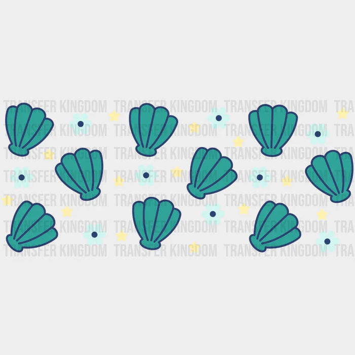 Sea Shells UV DTF Transfer Cup Wrap UV DTF Sticker