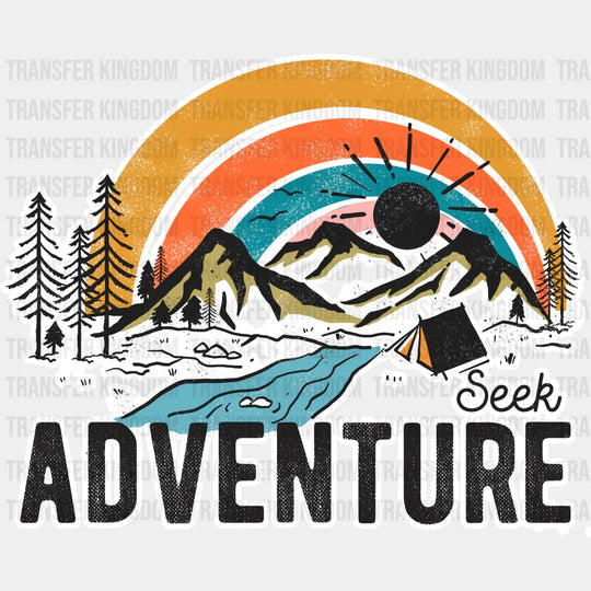 Seek Adventure Design - Outdoor Dtf Heat Transfer Unisex S & M (10’) / Light Color See Imaging