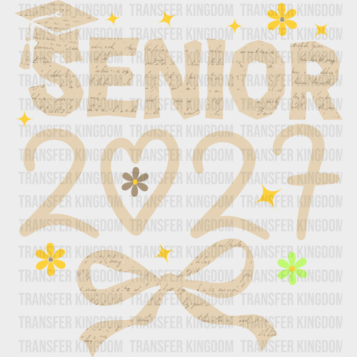 Senior 2027 Flowers - Senior DTF Transfers