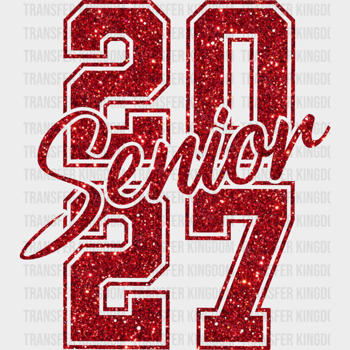 Senior 2027 Red Sequin - Senior DTF Transfers