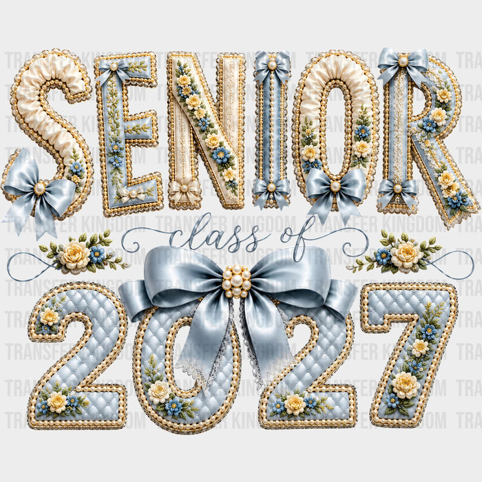 Senior Class Of 2027, Blue Ribbon - Senior DTF Transfers