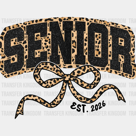 Senior EST 2026 - Graduation DTF Transfer Adult Unisex - S & M (10’’) / Dark Color Design (See Imaging)