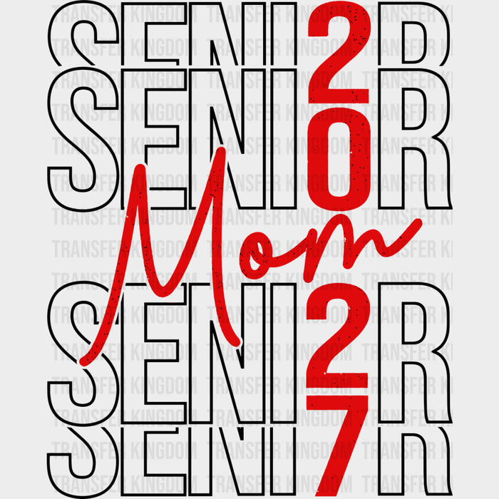Senior Mom 2027, Red - Senior DTF Transfers