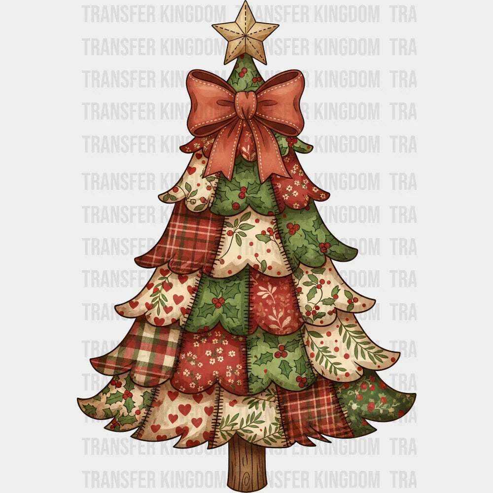 Sewn Tree - Christmas DTF Transfer