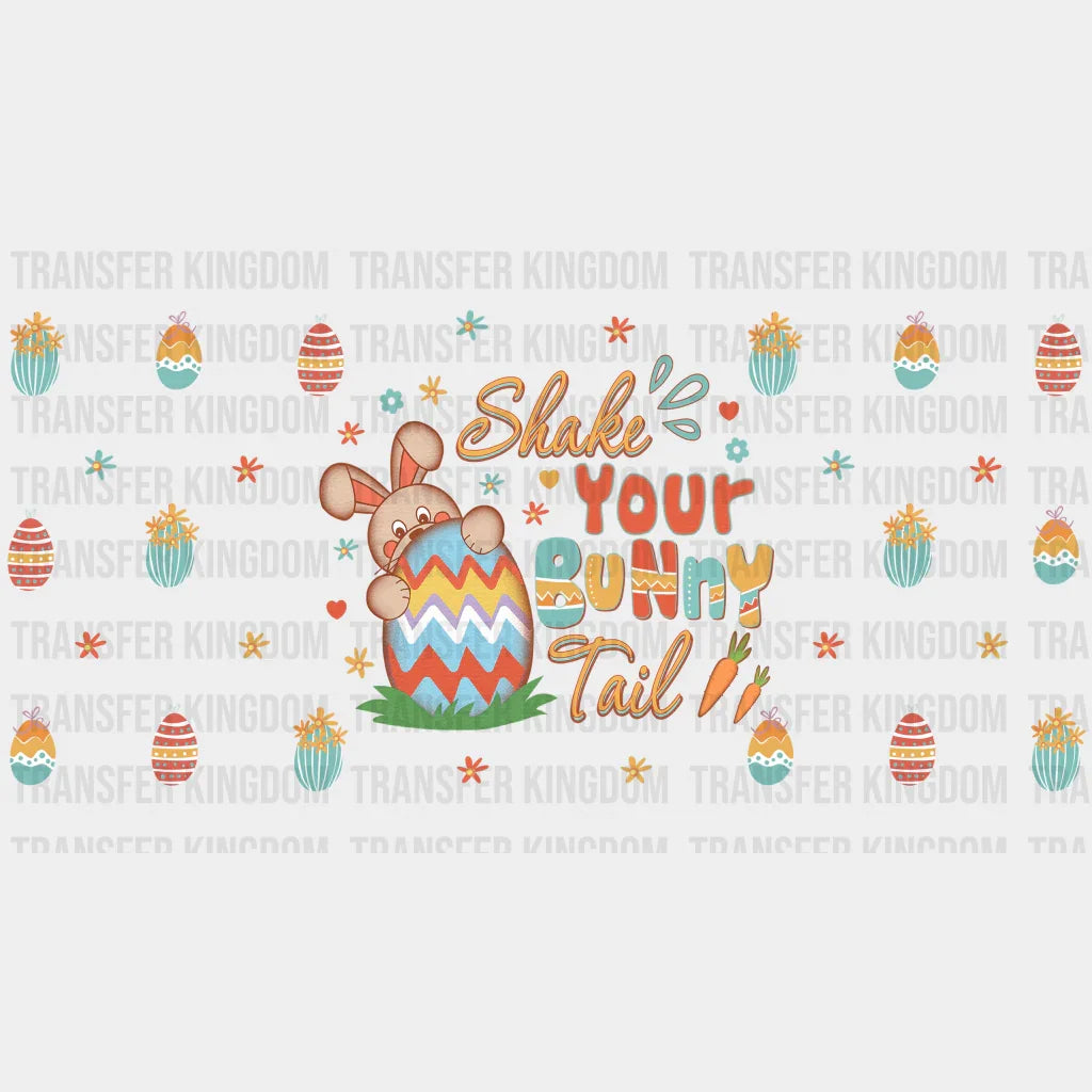 Shake Your Bunny Tail Easter UV DTF Transfer Cup Wrap UV DTF Sticker - Transfer Kingdom