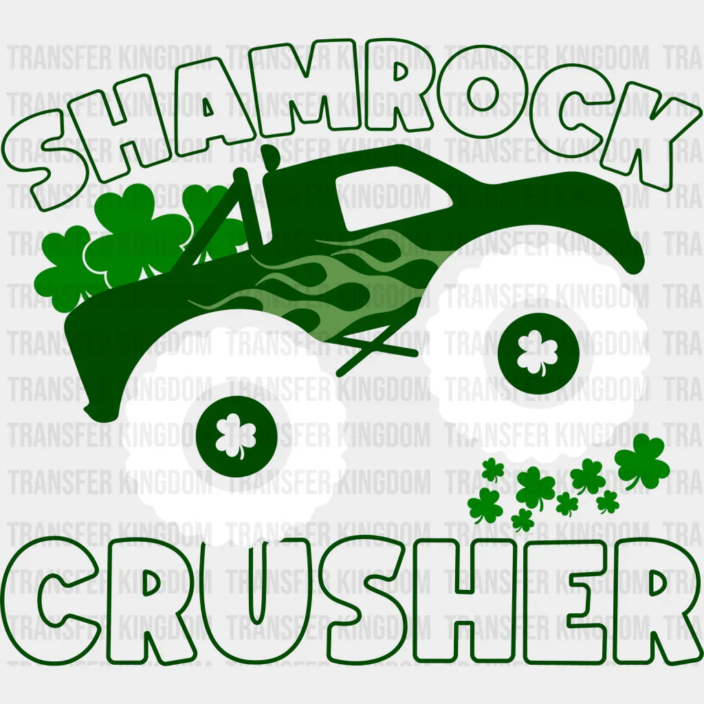 Shamrock Crusher St. Patrick's Day Design - DTF heat transfer - transfer-kingdom