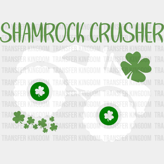 Shamrock Crusher St. Patrick's Day Design - DTF heat transfer - transfer-kingdom