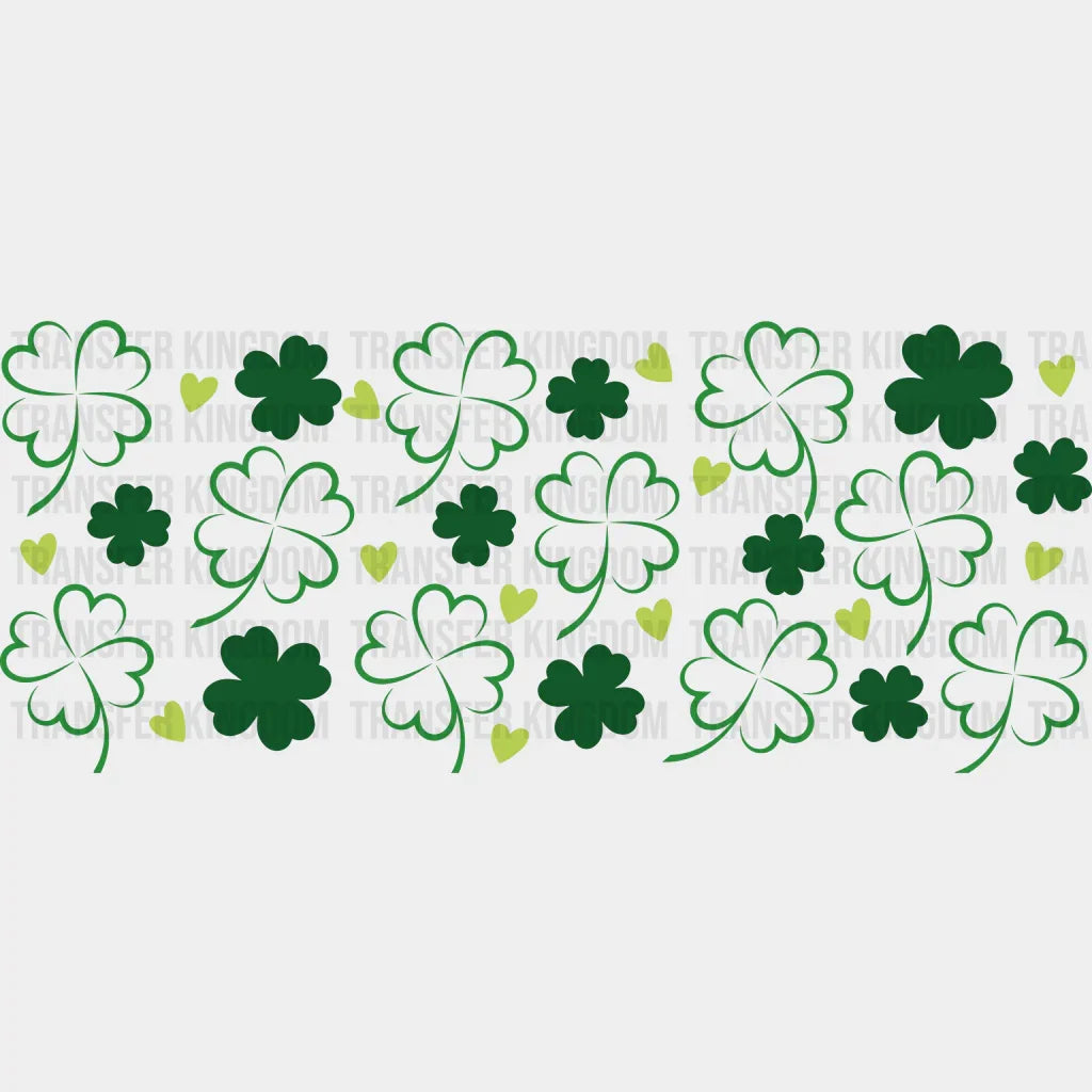 Shamrocks Uv Dtf Transfer Cup Wrap Sticker