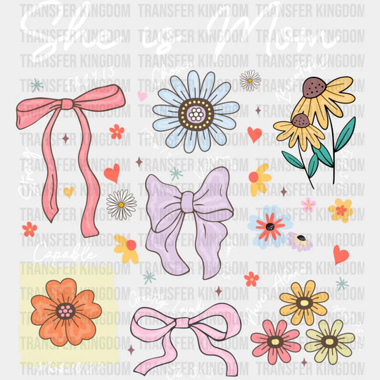 She Is Mom Flowers - Mother’s Day DTF Transfer