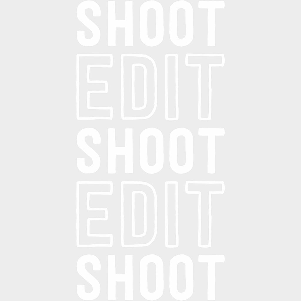 Shoot Edit Shoot Edit - Photography DTF Transfers Adult Unisex - S & M (10’’) / Light Color Design (See Imaging)