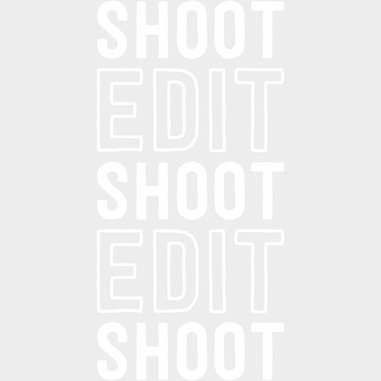 Shoot Edit Shoot Edit - Photography DTF Transfers Adult Unisex - S & M (10’’) / Light Color Design (See Imaging)