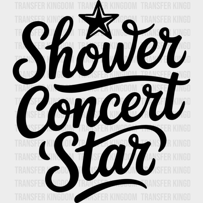 Shower Concert Star - Music DTF Transfers