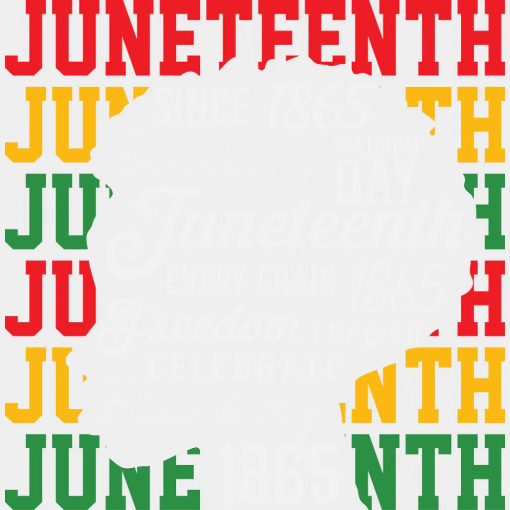 Since 1865 Freedom Day - Juneteenth DTF Transfer Adult Unisex - S & M (10’’) / Light Color Design (See Imaging)